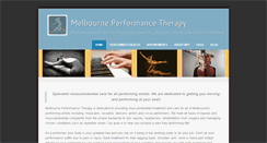 Desktop Screenshot of melbourneperformancetherapy.com